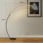 Black Curvy Floor Lamp Homekode 