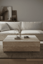 Felicity Cube Travertine Coffee Table MGH 