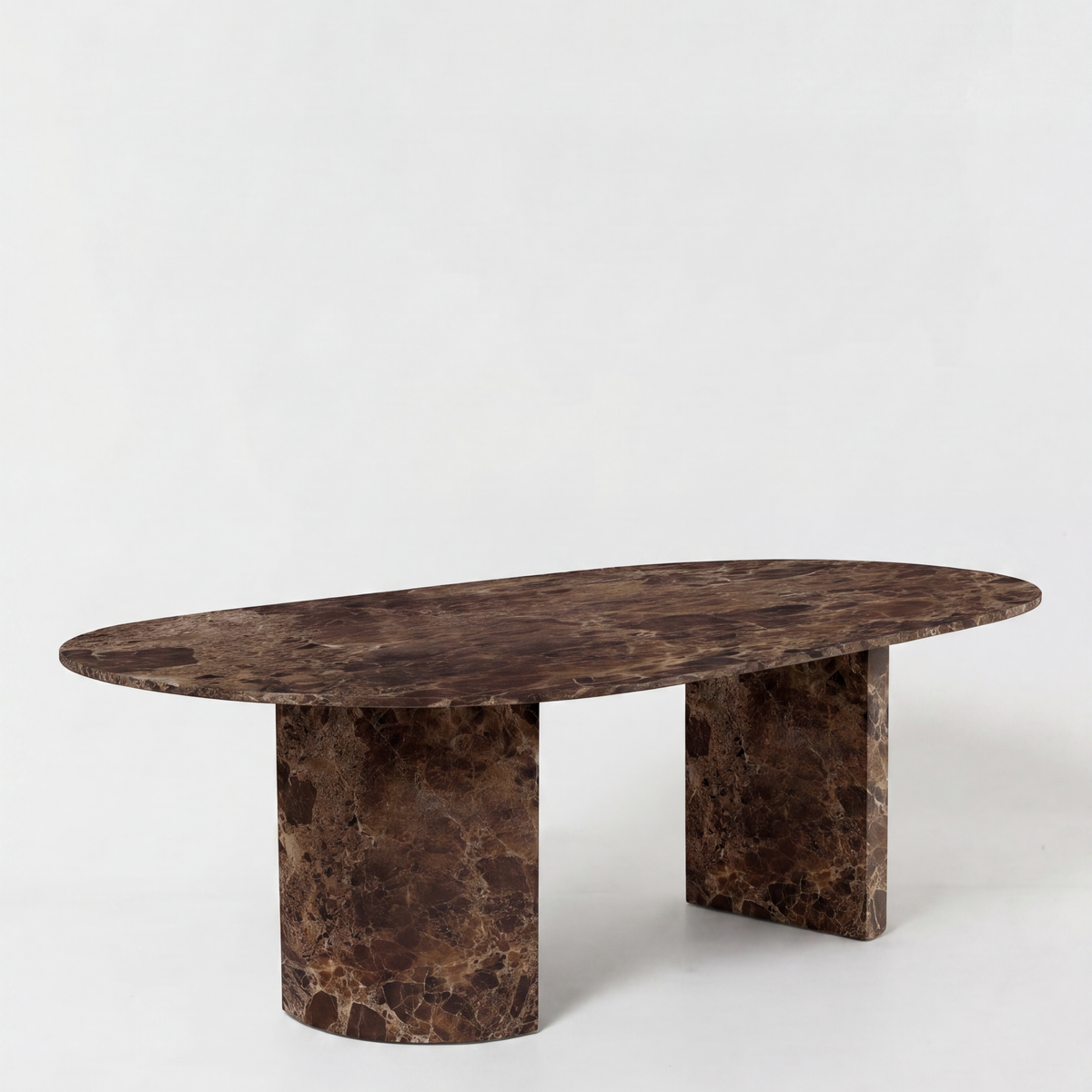 Elevate Your Dining Space With a Sculptural Dark Emparador Table – Homekode