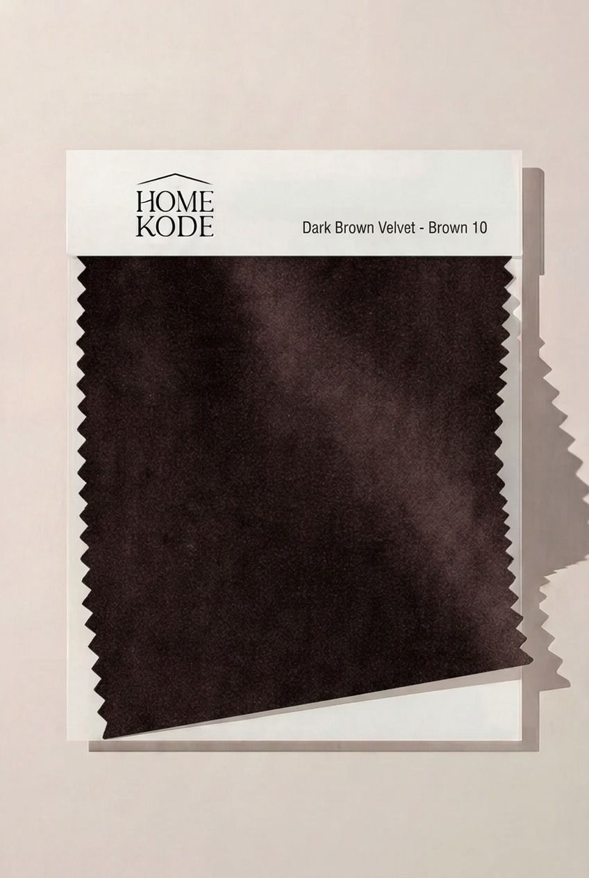 Dark Brown Velvet - Brown 10