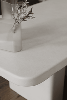 Santorini Micro Concrete Dining Table Homekode 