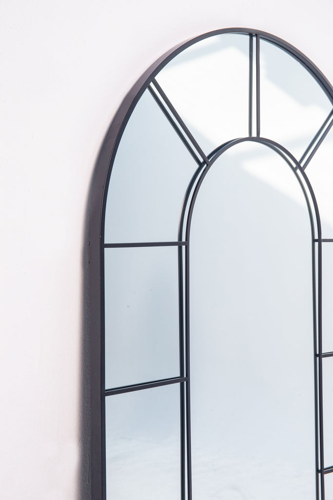 Black Window Arch Mirror (4 Sizes) Mirrors Homekode 