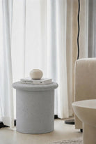 Eirini Grey Speckled Microconcrete Side Table