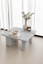 Eldrin Grey Microconcrete Coffee Table