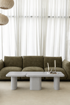 Eldrin Grey Microconcrete Coffee Table