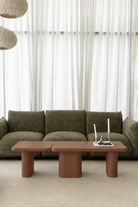 Eldrin Mocha Microconcrete Coffee Table