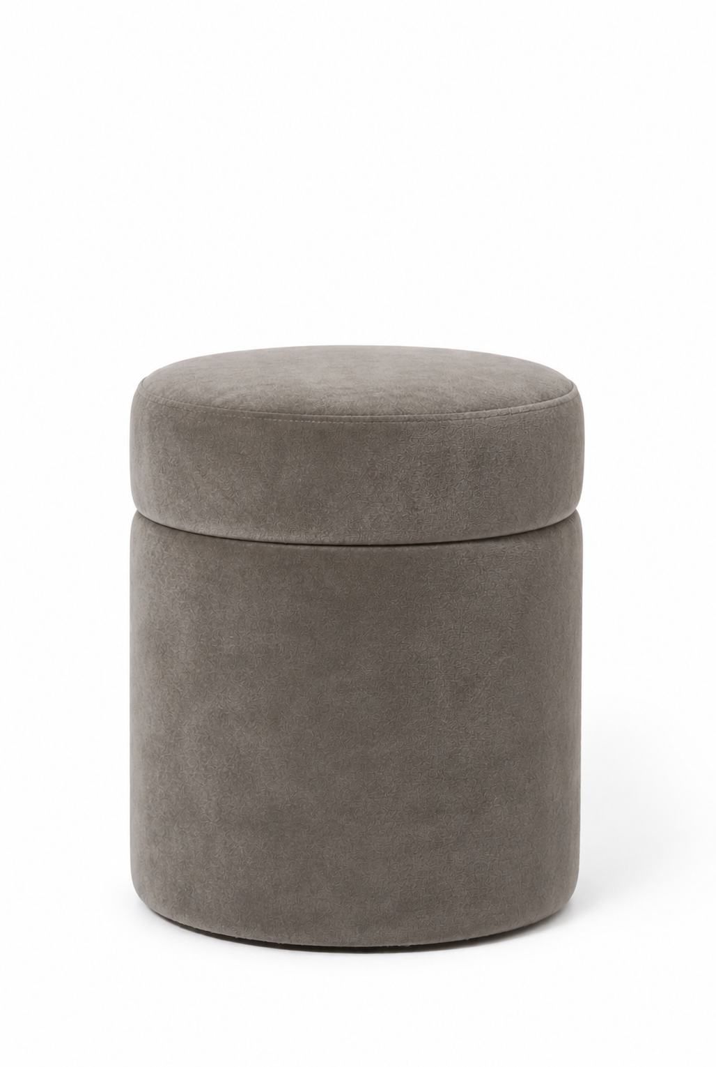 Elira Greyish Green Boucle Storage Pouf