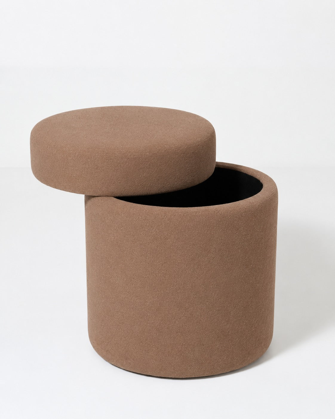 Elira Light Brown Storage Pouf
