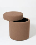 Elira Light Brown Storage Pouf