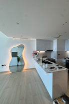 Elle Frameless Floor Standing Irregular Mirror