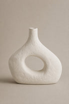 Eryvo White Ceramic Sculptural Vase