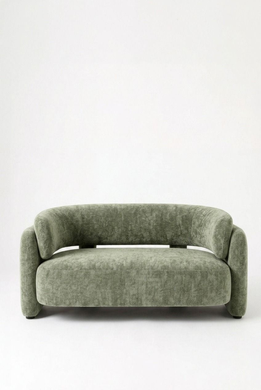 Evalina Pistachio Green 2 Seater Sofa