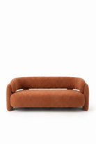 Evalina Warm Terracotta 3 Seater Sofa