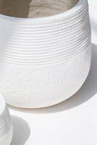 White Texture Ceramic Plant pot (3 Sizes) FLO 