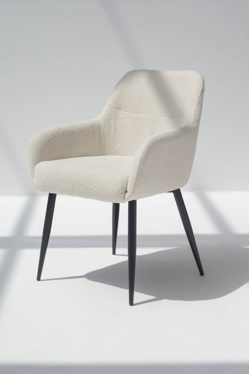 Bruna Boucle Dining Chair Homekode 