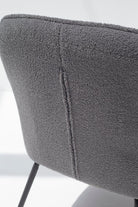 Sabina Grey Boucle Dining Chair Homekode 