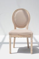 Vicky Wood Dining Chair with Off White Seating Chairs Homekode 