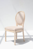 Vicky Wood Dining Chair with Off White Seating Chairs Homekode 