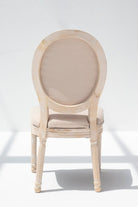 Vicky Wood Dining Chair with Off White Seating Chairs Homekode 