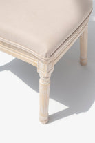 Vicky Wood Dining Chair with Off White Seating Chairs Homekode 