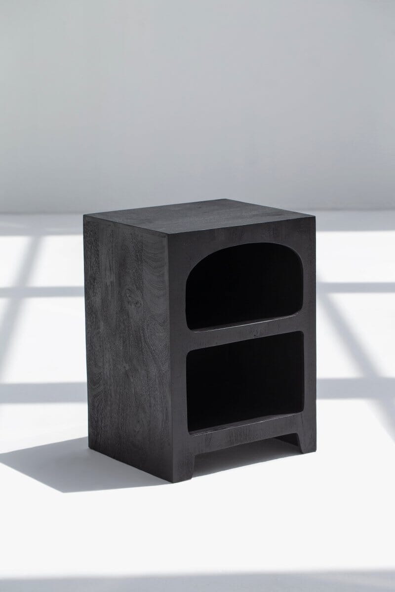 Vilnius Black Painted Side Table Side Table Homekode 