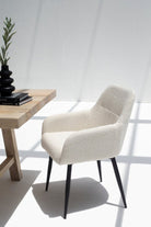 Bruna Boucle Dining Chair Homekode 