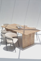 Solana Mango Wood Flat Legs Dining Table 