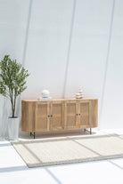 Valletta 4-Rattan Doors Sideboard Buffets & Sideboards Homekode 