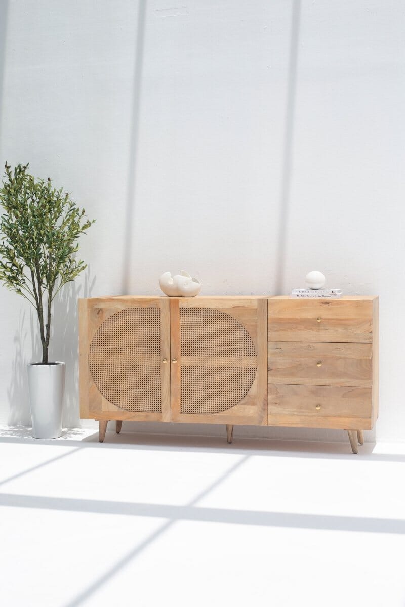 Tori Rattan Wood Sideboard ART 