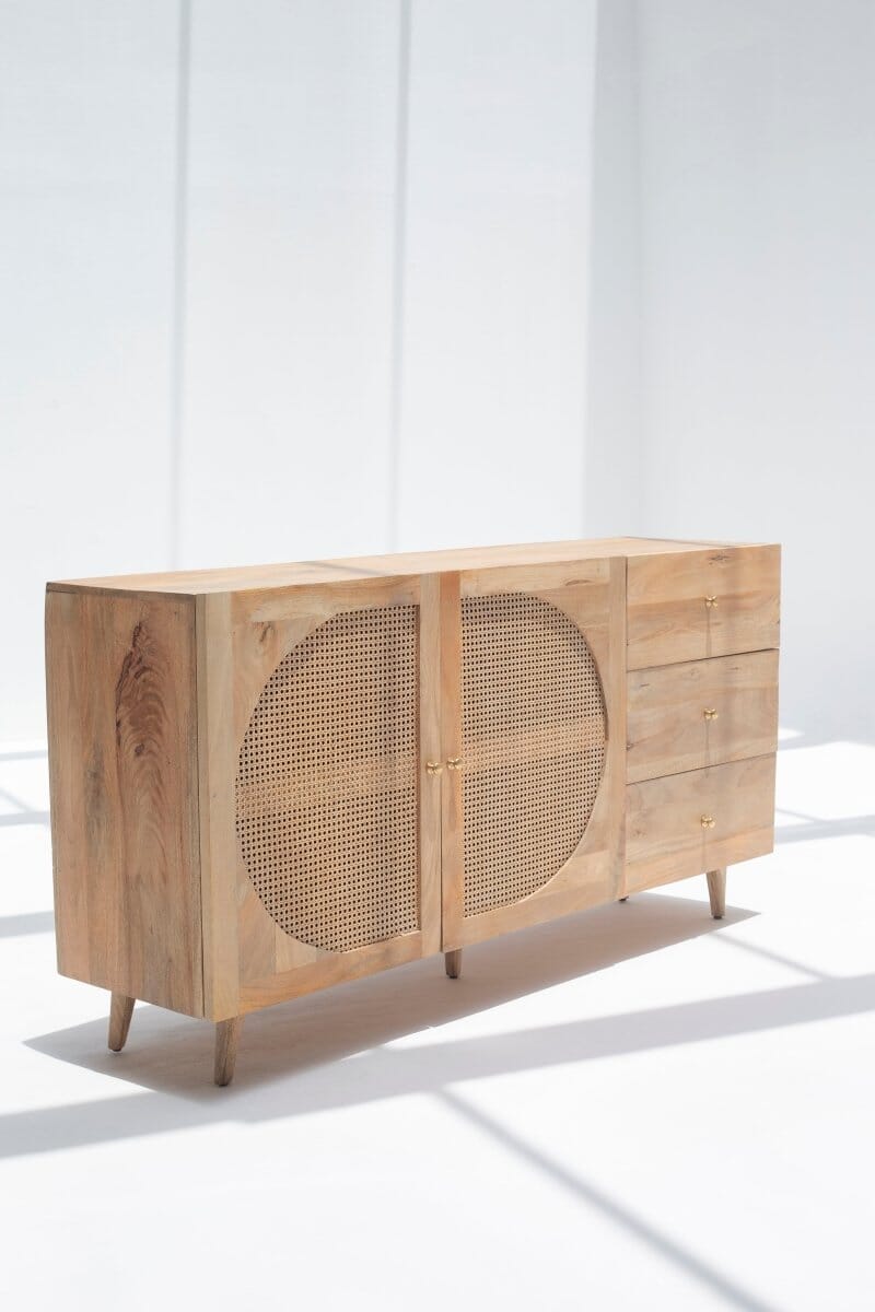 Tori Rattan Wood Sideboard ART 