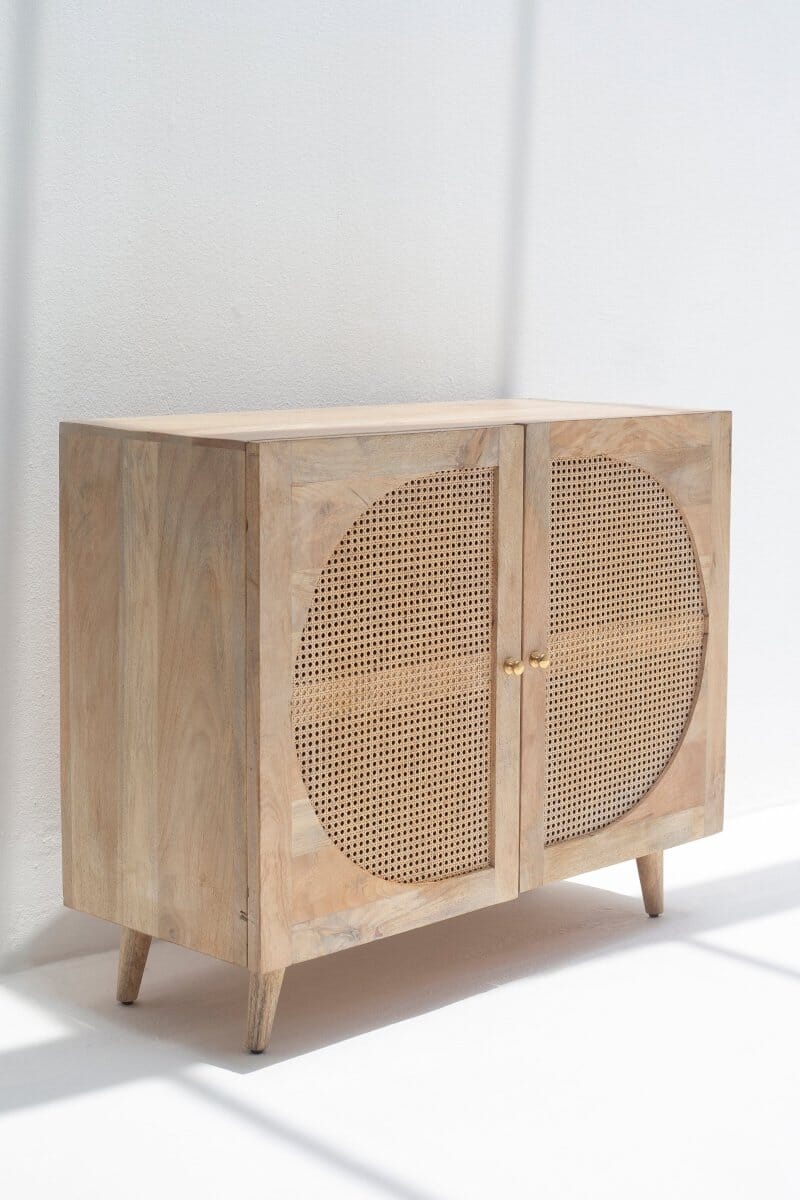 Ksenia Rattan Wood Sideboard 