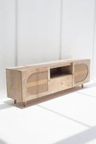 Clara Rattan Wood Media Unit TV Unit Homekode 