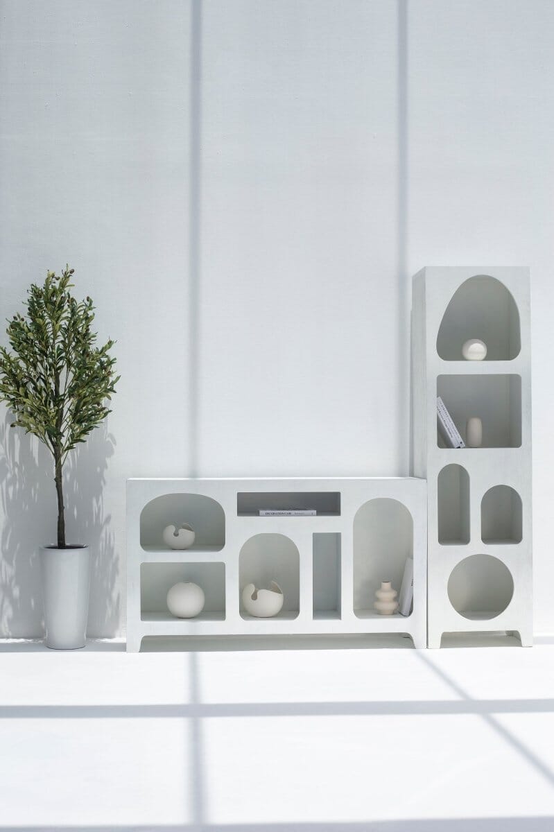 Vilnius White Painted Display Console Homekode 