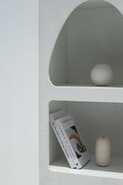 Vilnius White Painted Shelf Unit Bookcases & Standing Shelves Homekode 