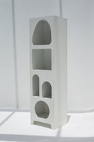 Vilnius White Painted Shelf Unit Bookcases & Standing Shelves Homekode 