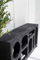 Vilnius Black Painted Display Console TV Unit Homekode 