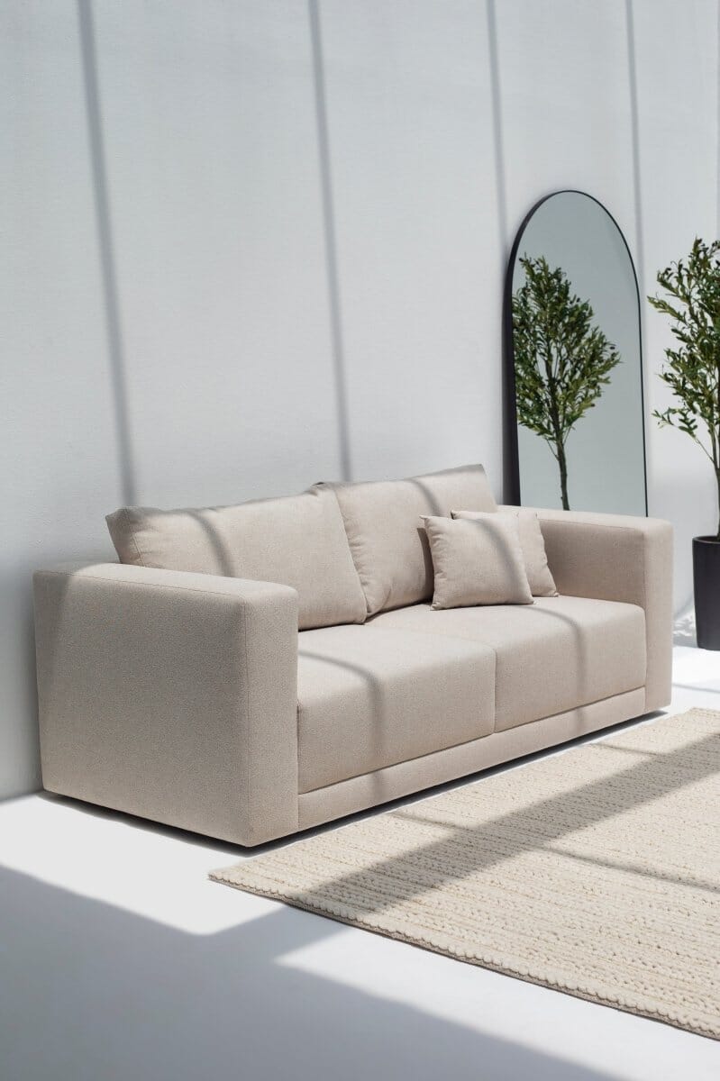 Mihaela Beige Sofa Homekode 