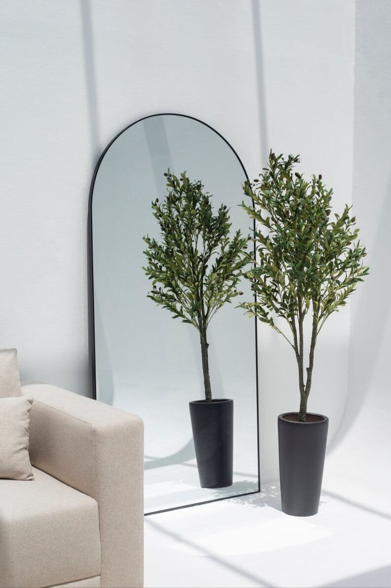 Full Length Arched Black Wall Mirror (7 Sizes)