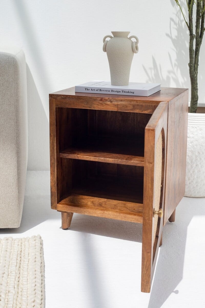 Dawn Wooden Bedside Table 