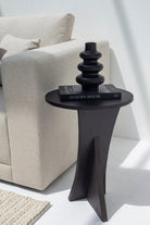 Vilnius Trinity Black Painted Side Table Side Table Homekode 