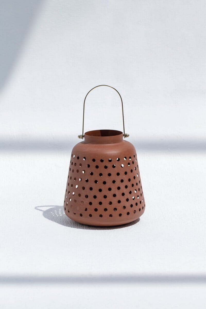 Rustic Terracotta Lantern 