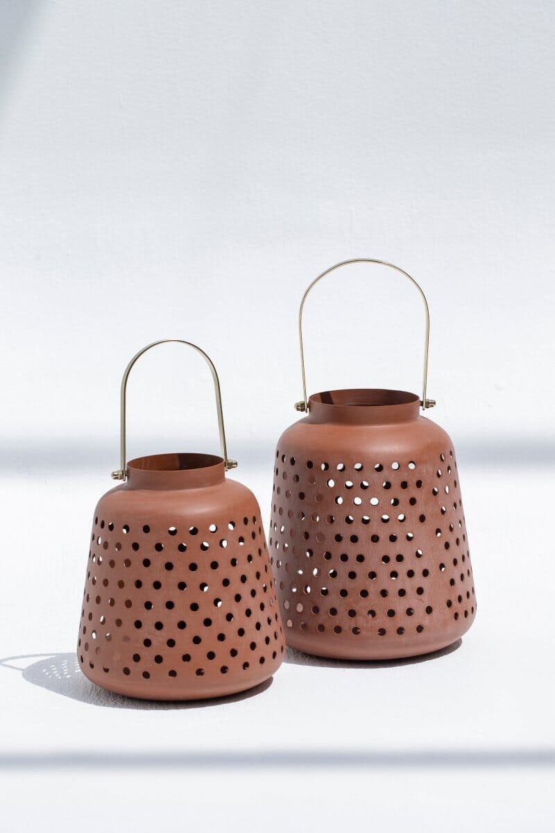 Rustic Terracotta Lantern ART 