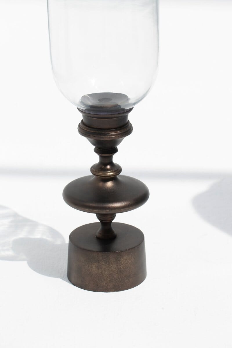 Hurricane Brass Candle Holders 