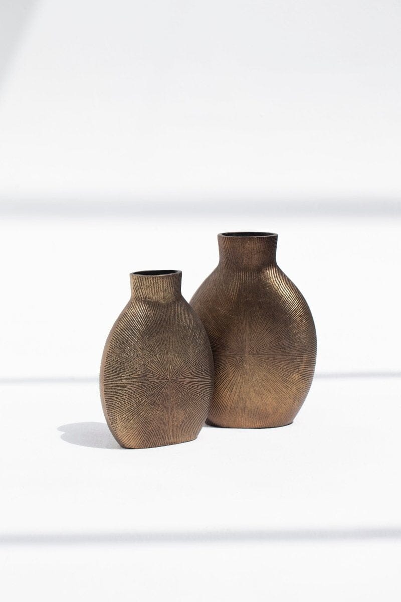 Radiant Relic Brass Vase