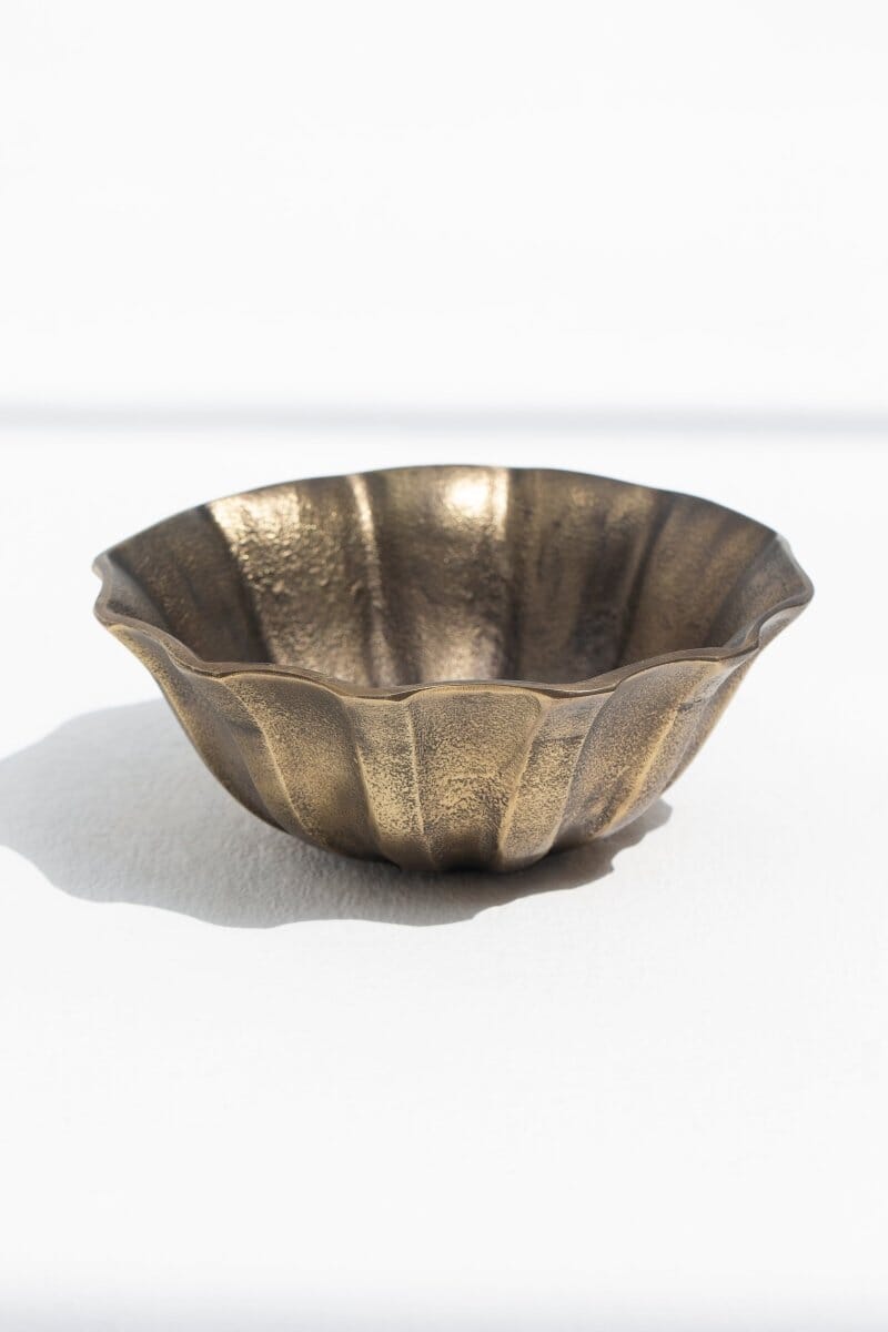 Vintage Bloom Brass Bowl ART 