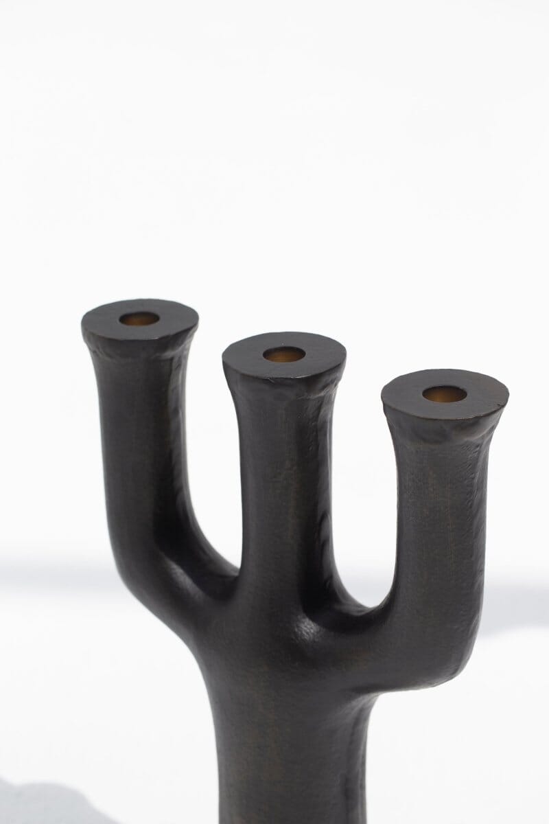 Trident Bronze Candelabra 