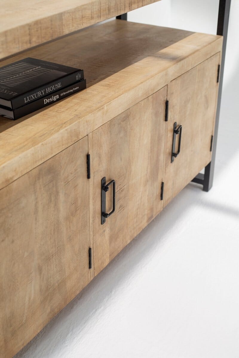 Edina Industrial Wooden Sideboard 