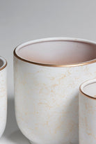 Gold Marble Veins Pattern Pot (3 Sizes)