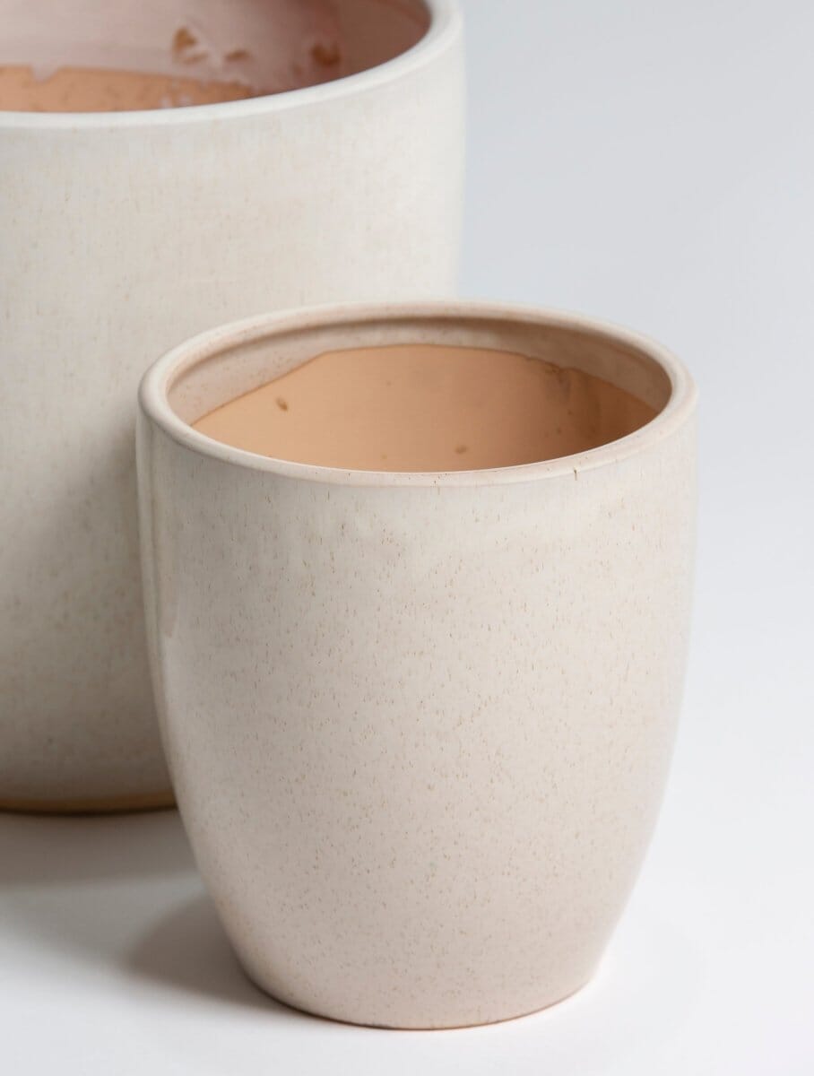 Bliss Beige Ceramic Pot (3 Sizes) FLO 