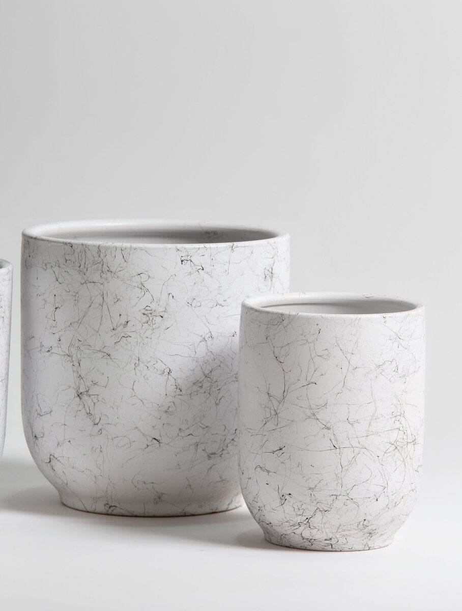 Marble Mist Ceramic Pot (3 Sizes) FLO 